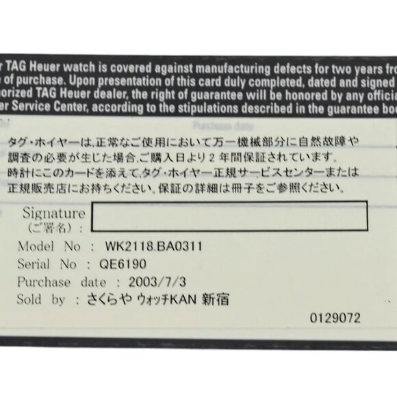 RARE Vintage 38mm Men's Tag Heuer Auto Black Dial Watch Ref: WK2118-0! Serviced! - Picture 9 of 10